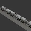 Old Tank Train Cars With Elgin Proctor Markings And Metal Wheels