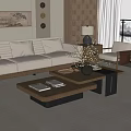 Middle Ancient Style Coffee Table 3d model