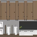 Toilet partition 3d model