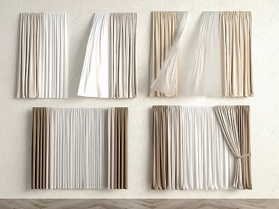 Curtains 3d model