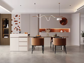 Light Luxury Restaurant 3d model