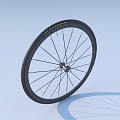 wheel hub wheel bicycle tire 3d model