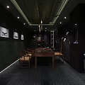 Elegant Jewelry Store Interior With Glass Display Cases Necklace On Display And Floral Decor