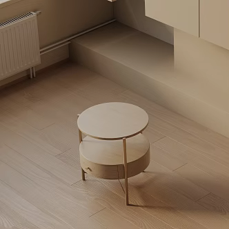 Modern Bedside Cabinet 3d model