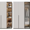 Modern Wardrobe Interior Design With Glass Doors Shelves And Hanging Storage