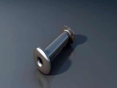 Modern Stainless Steel Door Handle With Sleek Polished Surface And Contemporary Design 3d model
