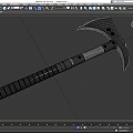 Tool Axe Open Mountain Axe Low Face Number Low Model Simple Model Game Sub-era Film and Television Level Super Realistic High Precision 3d model