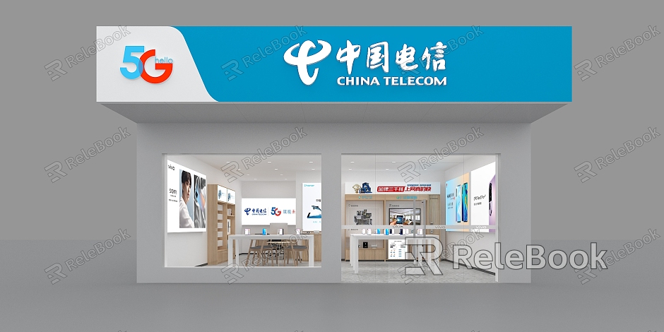 Modern Mobile Phone Shop model