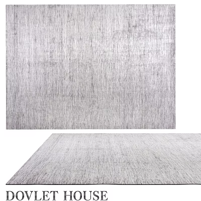 Modern Gray Textured Square Rug For Living Room Interior Decor 3d model