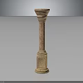Elegant Intricate Carved Stone Column For Architectural Decoration And Design Use