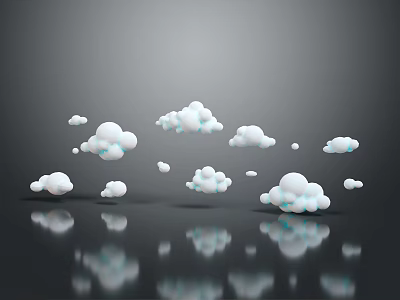 Clouds Clouds Cotton PBR PBR Item Unreall 3d model