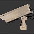 Modern monitoring head security monitoring surveillance camera 3d model