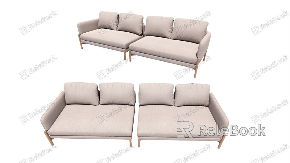 Modern Multi-person Sofa Multi-person Sofa Single Sofa Single Sofa model