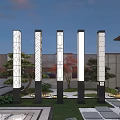 New Chinese Style Street Lamp Outdoor Lamp Landscape Lamp 3d model