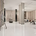 Modern reception area Sales office Reception area 3d model