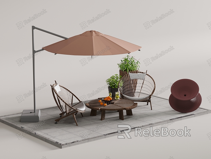 Outdoor tables and chairs umbrellas model