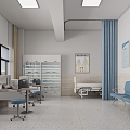 Modern Infirmary School History Exhibition Hall Infirmary 3d model