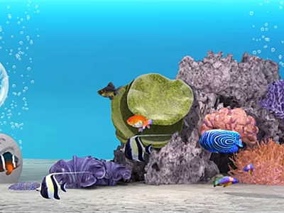 Modern Underwater World 3d model