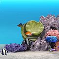 Modern Underwater World 3d model