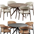 Dining Table and Chair Combination Dining Table and Chair Dining Table and Chair 3d model