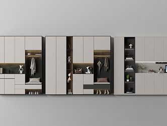 Light Luxury Shoe Cabinet Household Shoe Cabinet 3d model