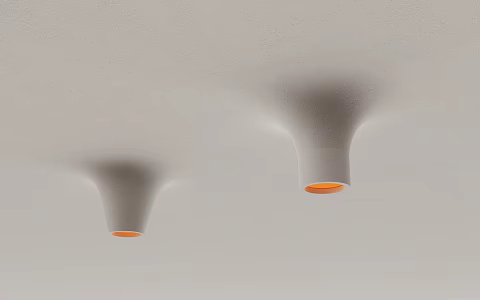 Plaster lamp Ceiling lamp 3d model