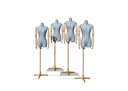 Modern Model Metal Top Costume Model 3d model