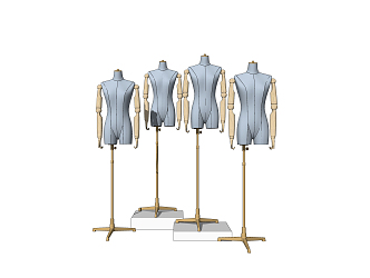 Modern Model Metal Top Costume Model 3d model