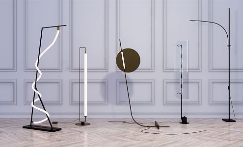 Modern floor lamp 3d model