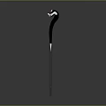 scepter ancient scepter walking stick tongue scepter 3d model