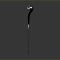 scepter ancient scepter walking stick tongue scepter 3d model