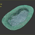 Handmade Wood And Stone Oval Decorative Bowl With Natural Rustic Texture