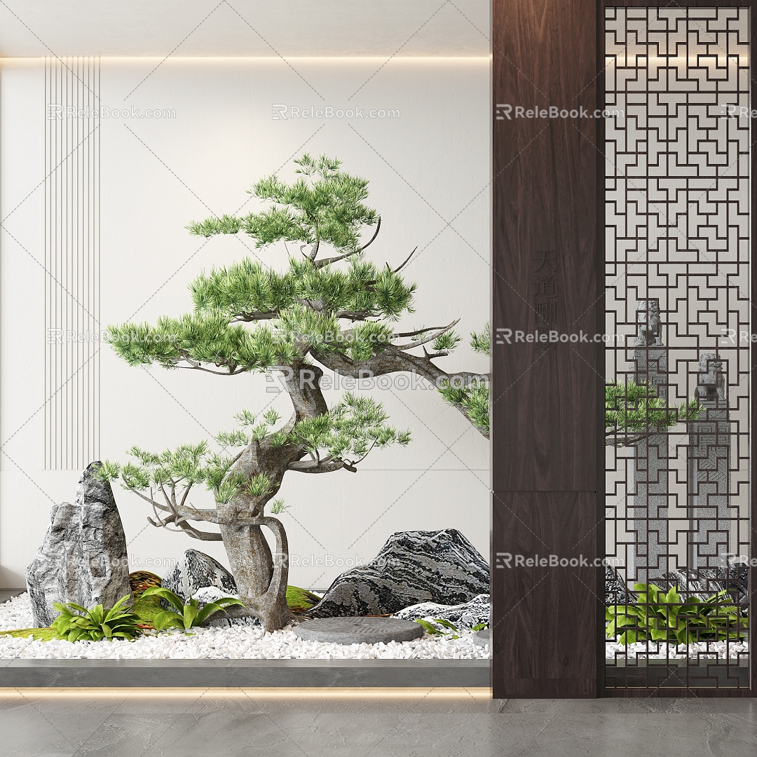 New Chinese Landscape Indoor Landscape Garden Landscape Outdoor Landscape 3d model