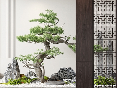 New Chinese Landscape Indoor Landscape Garden Landscape Outdoor Landscape 3d model