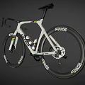 White Colnago Road Bicycle With Colorful Stripes And ENVE Wheels