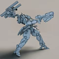 Trendy Play Robot Armored Mech Armored Core Game Character Game Character Movie Character Toy Decoration Toy 3d model
