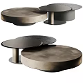Modern Round Dining Tables With Wooden Tops And Metal Bases Design