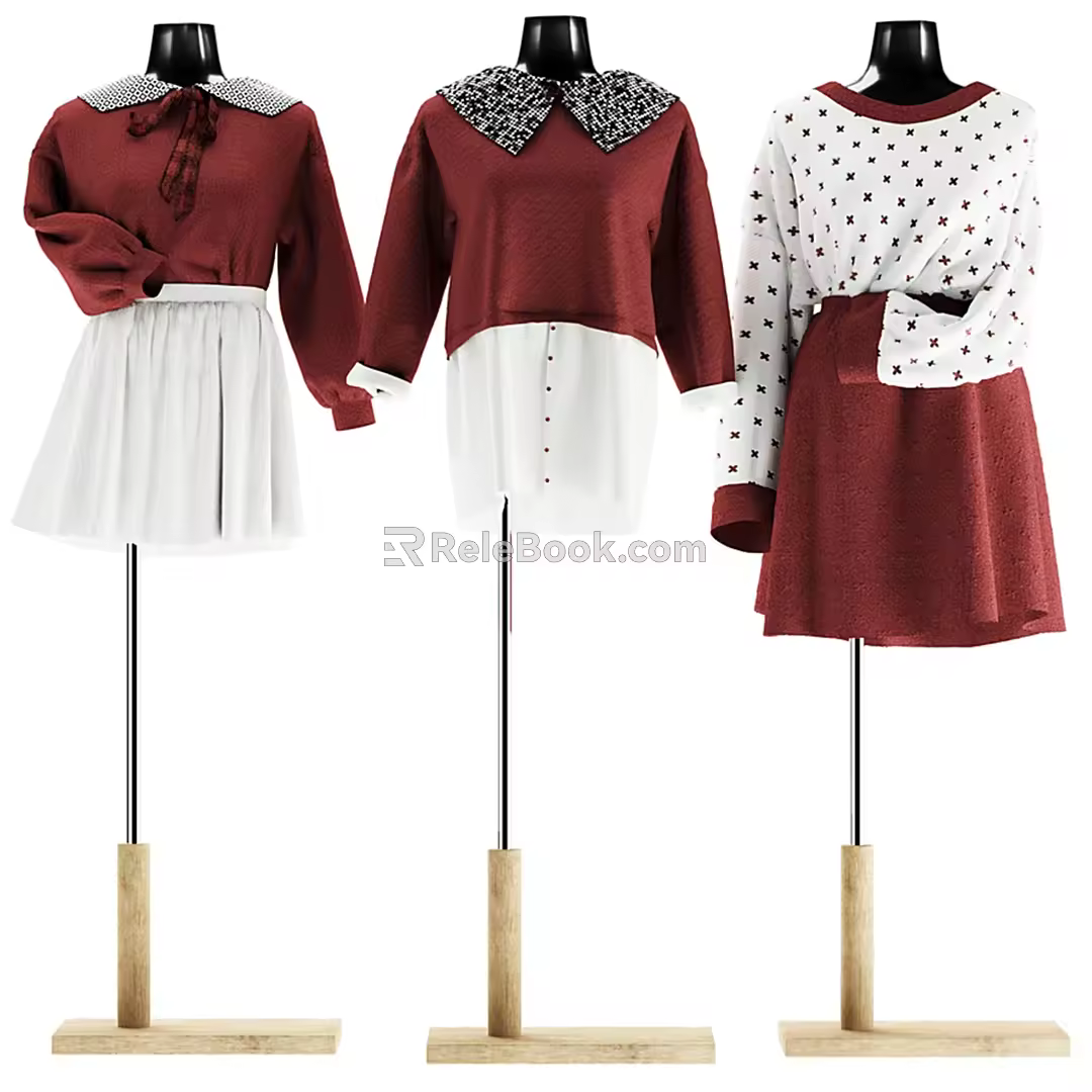 Modern Model Clothing Model 3d model
