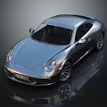 Silver Sleek Sports Car With Shiny Exterior And Modern Alloy Wheels