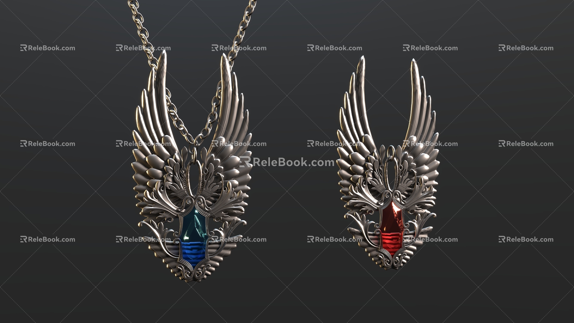 Necklace Magic Necklace Wizard Necklace Pendant Earrings Witch Necklace Games Necklace 3d model