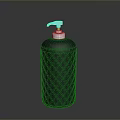 Purple Diamond Pattern Home Daily Necessities Bottle With Silver Pump Dispenser