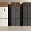 Modern Double Door Fridge Freezers With Various Color And Cabinet Styles