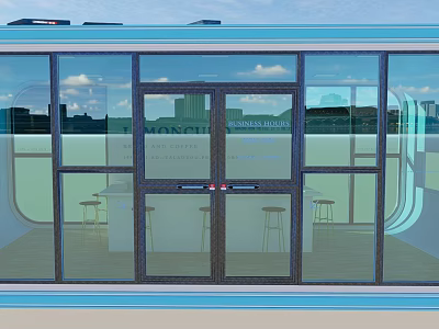 Modern Villa Balcony Design With Glass Railings Outdoor Seating And Scenic View 3d model