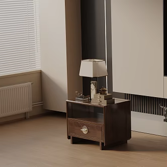 Modern Bedside Cabinet 3d model