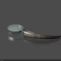 Magnifying Glass With Textured Handle And Clear Lens For Practical Daily Use