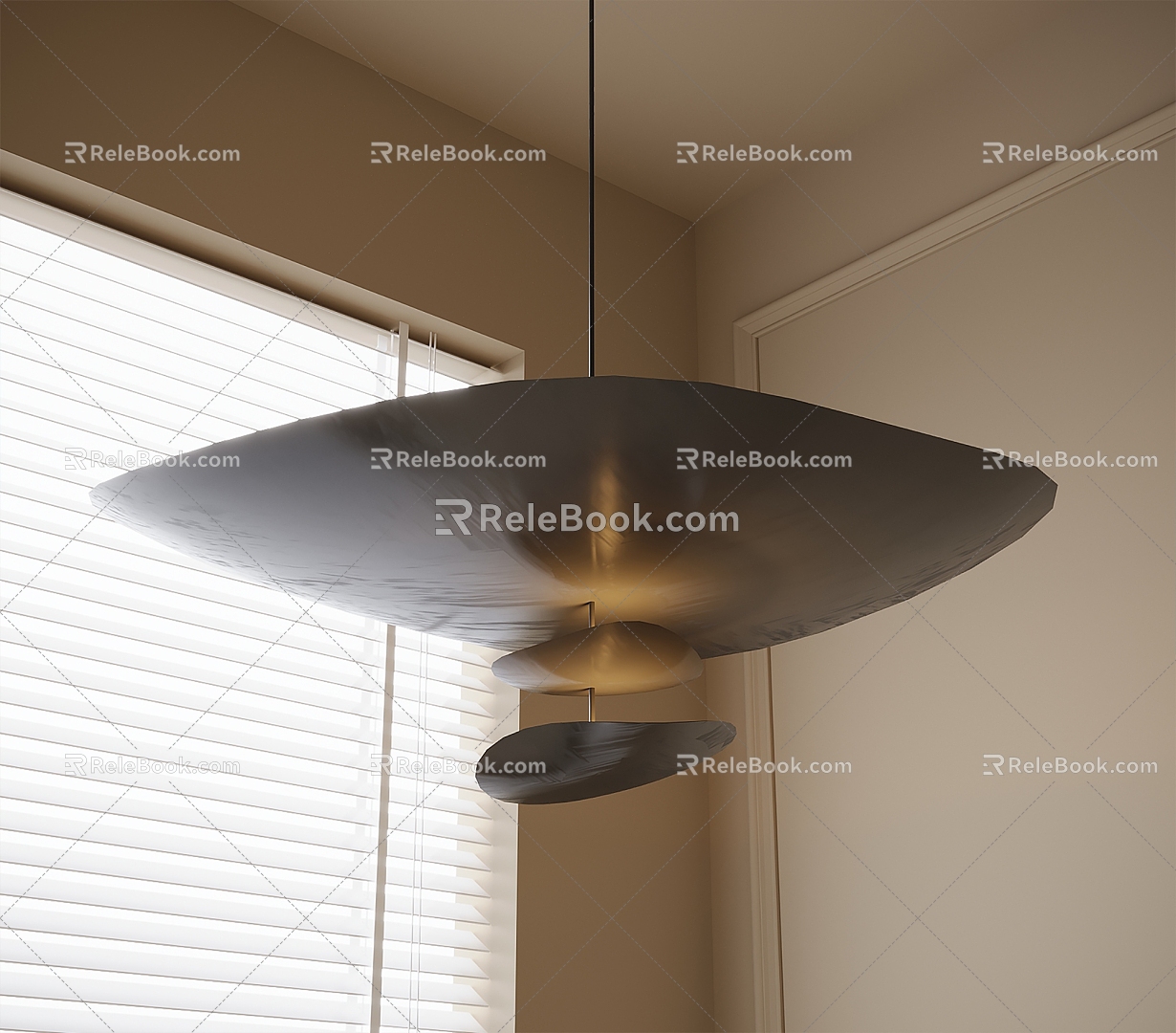 Modern chandelier 3d model