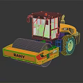 SANY Heavy Duty Road Roller With Yellow Black Exterior And Large Drum