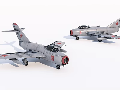 Industrial LOFT Fighter Old Aircraft 3d model