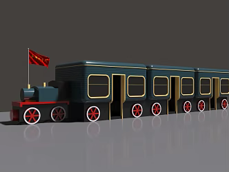 Modern Train 3d model
