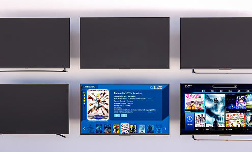 Modern TV Combination TV Display Wall-mounted TV 3d model